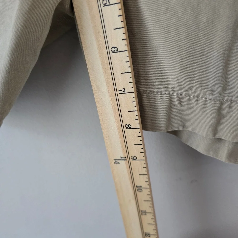 Polo Ralph Lauren Tyler Short Mens 40 Tan Khaki Pleated Chino Cotton Shorts 0636
